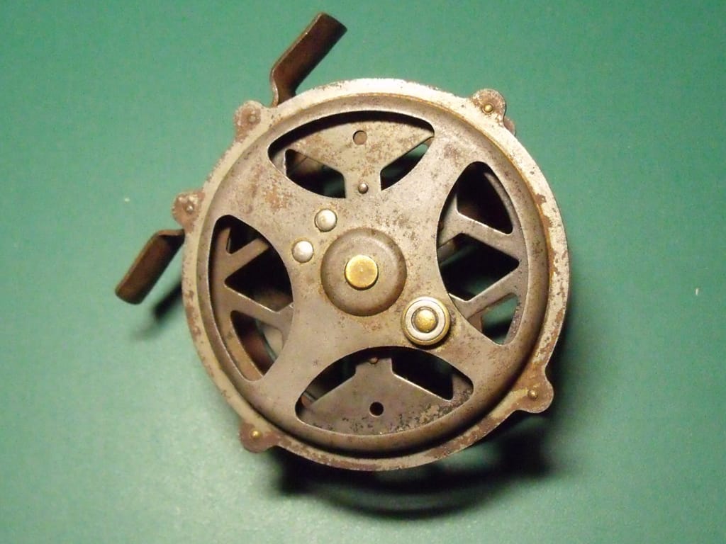 Meisselbach FEATHERLIGHT No. 290 Bronze Finish Skeleton, Fly, Bass, and Trolling  Reel Circa-1904 — VINTAGE FISHING REELS