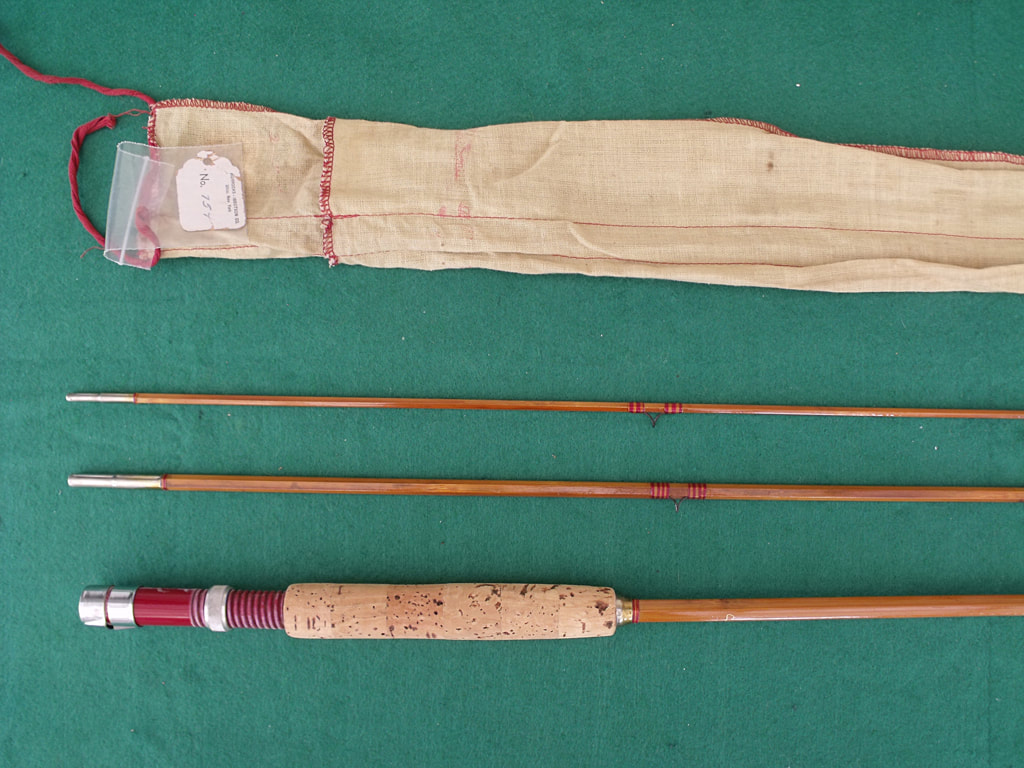 19361940 South Bend Best o-luck 4 Pc Split BAMBOO FISHING ROD With